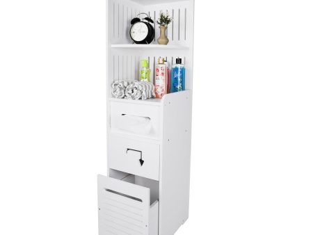 Bathroom PVC Side Corner Cabinet Furniture slide Out Drawers For Bathroom By Miza Hot on Sale