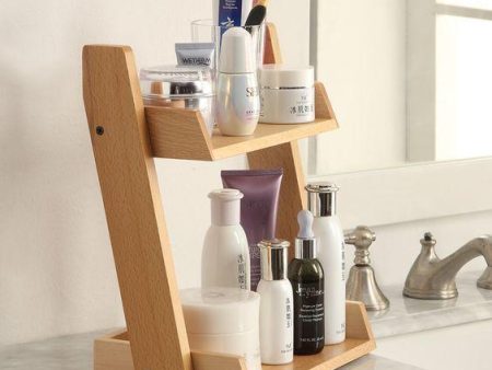 Cosmetics Wooden Storage Book Shelf Rack Utilities By Miza on Sale