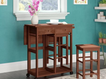 3 - Piece Extendable Trestle Dining Set For Cheap