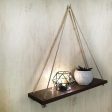 Handmade Hanging Shelves Rope Floating Shelf Wall Art By Miza Online