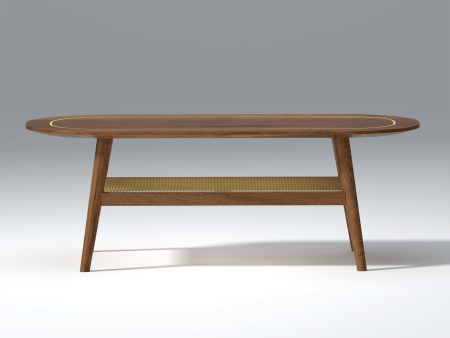 Aroma Sheesham Wood Coffee Table in Walnut Colour Online now