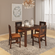 Gagnaire Brown Dining Set 4 Seater In Brown Color For Sale