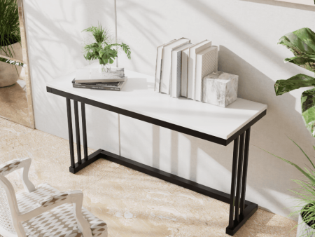 Tansy Study Table in White Color For Discount