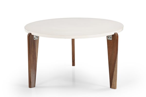 Macc MDF And Sheesham Wood Coffee Table In White Discount