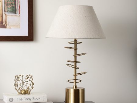 Cascading rings lamp gold For Sale