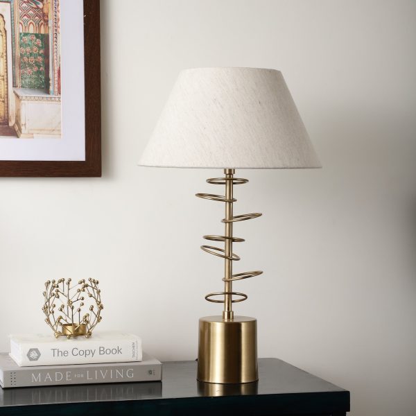 Cascading rings lamp gold For Sale