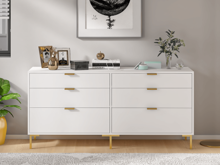 Grace MDF and Iron Wooden Dresser Table In White Color on Sale