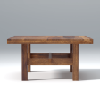 Crenn Sheesham wood Dining Table In Reddish Walnut Color For Sale