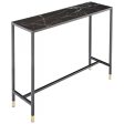 Alanna  Glass Top Console Table Online Sale