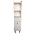 Louis Fashion PVC Bathroom Cabinet With Drawer Corner Cabinet Side With Free Soap Dish By Miza Online now