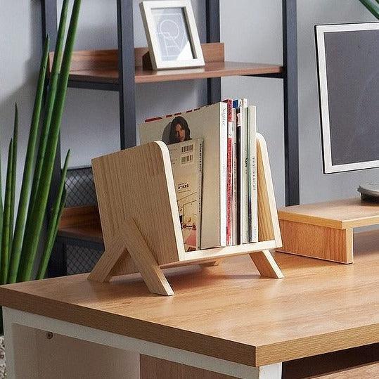 Tabletop Book Rack Wooden Organizer By Miza Cheap