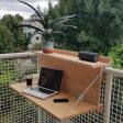 Hanging Laptop Desktop Organiser For Railings  Balcony Pipes By Miza Supply