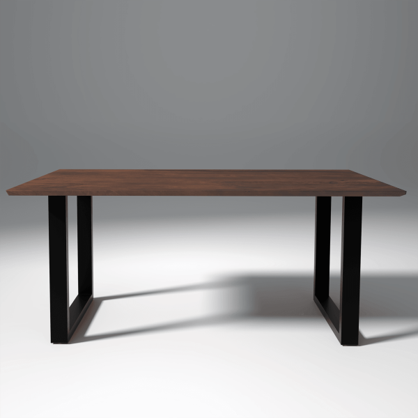 Viscus Iron And Sheesham Wood Dining Table In Reddish Walnut Sale