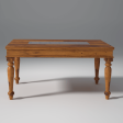 Keller Sheesham Wood Dining Table Set In Reddish Rosewood Online