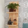 DIY Rustic Aesthetic Bathroom Shelves Towel Holder By Miza Hot on Sale