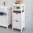 Double Drawer Bathroom Floor Standing Storage Waterproof Cabinet By Miza Sale