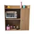 Microwave Storage Cabinet With Panel Door In Natural Wood By Miza For Cheap