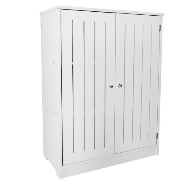 Bathroom PVC Freestanding Storage Cabinet With Handle Doors By Miza For Discount