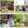 7-pack Metal Plant Stands, Plant Stand Outdoor Clearance, Anti-Rust Iron Flower Pot Stand Outdoor Indoor, Heavy Duty Black Plant Stand Indoor, Rustproof Metal Planter Container Round For Discount