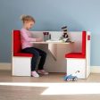 2 Seater Working Table Study Table Play Table With Bench For Kids Room By Miza Fashion