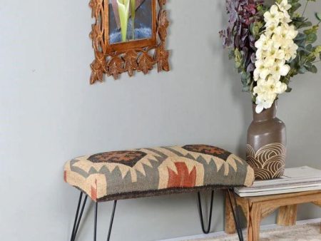 Abbey Metal Bench In Cotton Multicolour Online Hot Sale