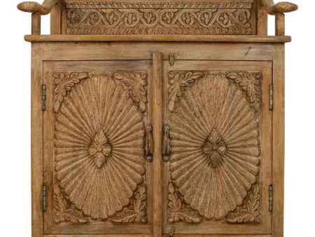 Flint  Solid Wood 2 - Door Rectangle Accent Cabinet Online now