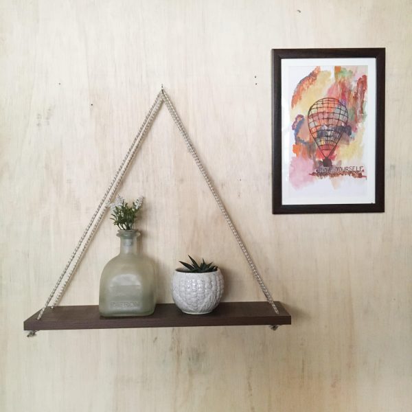 Handmade Hanging Shelves Rope Floating Shelf Wall Art By Miza Online