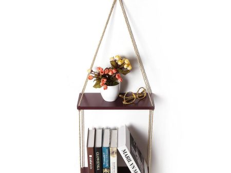 Wall Hanging Shelf Vintage Floating Storage Rack Wall Mount Bookshelf By Miza Supply