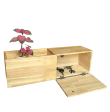 Wooden Wall Floating Modern Shelf Wall Mounted Planter Shelf Storage ( With Complementary Coaster ) By Miza Online now