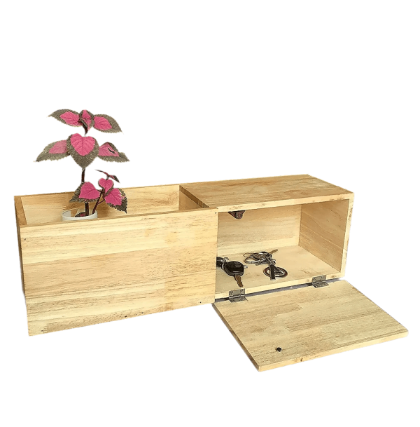 Wooden Wall Floating Modern Shelf Wall Mounted Planter Shelf Storage ( With Complementary Coaster ) By Miza Online now