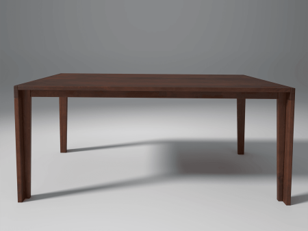 Carlio Mango Wood Dining Table In Reddish Walnut Discount