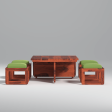 Mocha Mingle Sheesham Wood Coffee Table In Reddish Rosewood color Online now