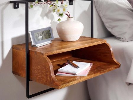 Usher Bedside Table: Elegant Storage for a Refined Bedroom  For Sale