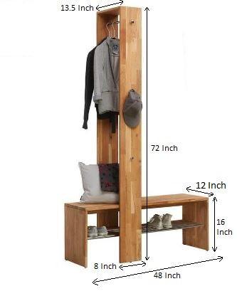 Modern Wardrobe Type Cloth Storage Hanging With Bench By Miza For Discount