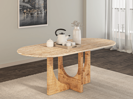 Careme Feast Dining Table in Mango Wood Discount