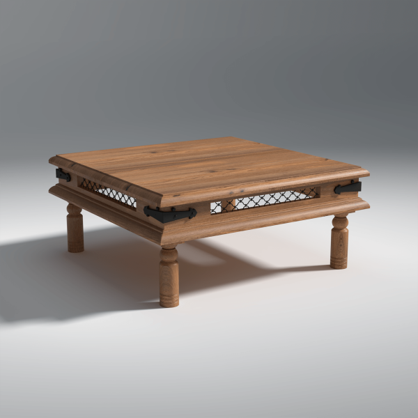 Roastroot Sheesham Wood Coffee Table In Light honey For Sale