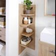 Corner Wooden Shelf For Bathroom Kitchen Home By Miza Online