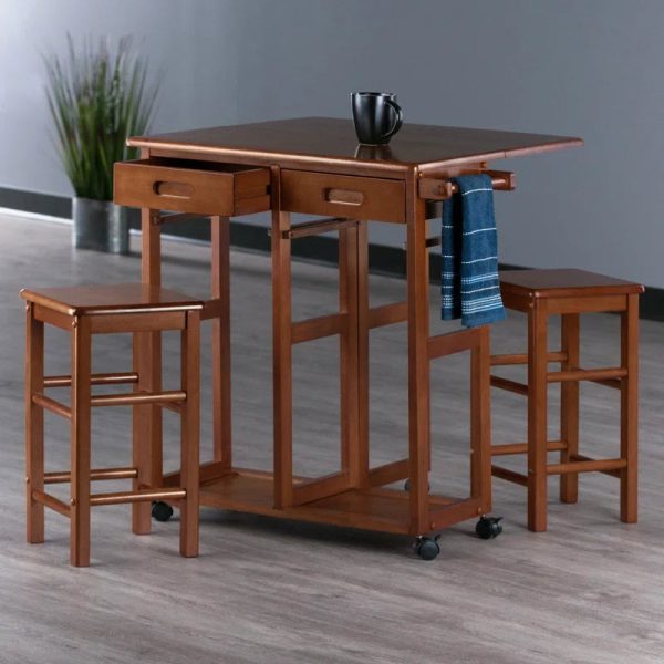 3 - Piece Extendable Trestle Dining Set For Cheap