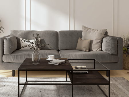 Becca Iron And Mango Wood Coffee Table In Dark Walnut Online