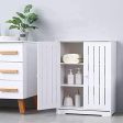 Bathroom PVC Freestanding Storage Cabinet With Handle Doors By Miza For Discount