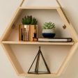 Geometric Hexagonal Handmade Shelf By Miza Online