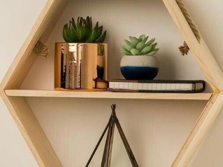 Geometric Hexagonal Handmade Shelf By Miza Online