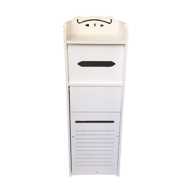 Modern Bathroom 3 FT Furniture PVC Board Bathroom Storage Cabinet with Drawers With Free Soap Dish By Miza Online now