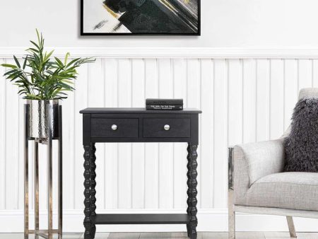 James Console Table For Living Room Furniture, 2 Drawers Wooden Slim Entry Hallway Table Discount