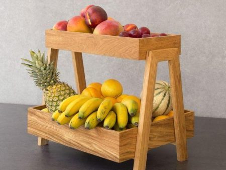 Ladder Wooden Fruit Vegetable Serving Baskets By Miza on Sale