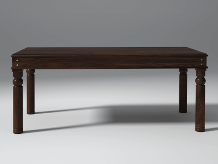 Adria Sheesham Wood Dining Table 6 Seater In Walnut Sale